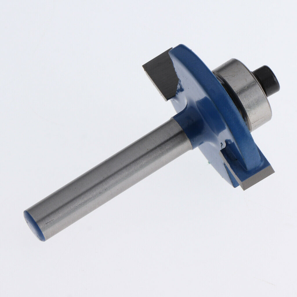 1Pc 1/4'' Shank Biscuit Cutter Router Bit Bearing Woodworking Tool Joiner