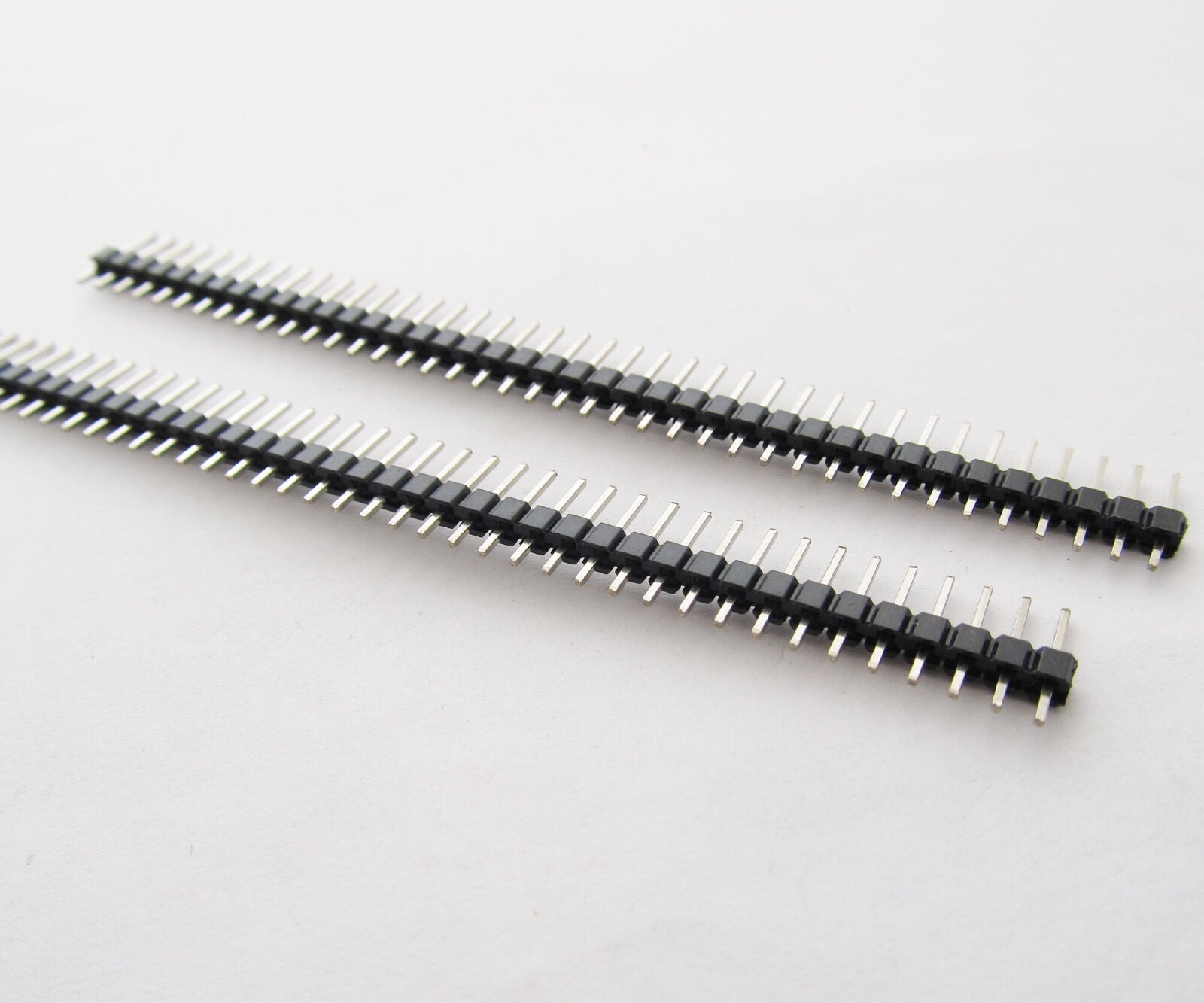 100pcs Single Flat 40pin Male IC Row 0.1" 2.54mm Pitch PCB Panel Pin Header