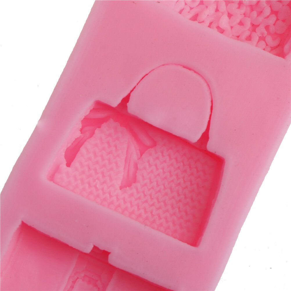 Vivid Wallet Handbag Purse Silicone Fondant Soap Cake Mold Cupcake Candy .l8