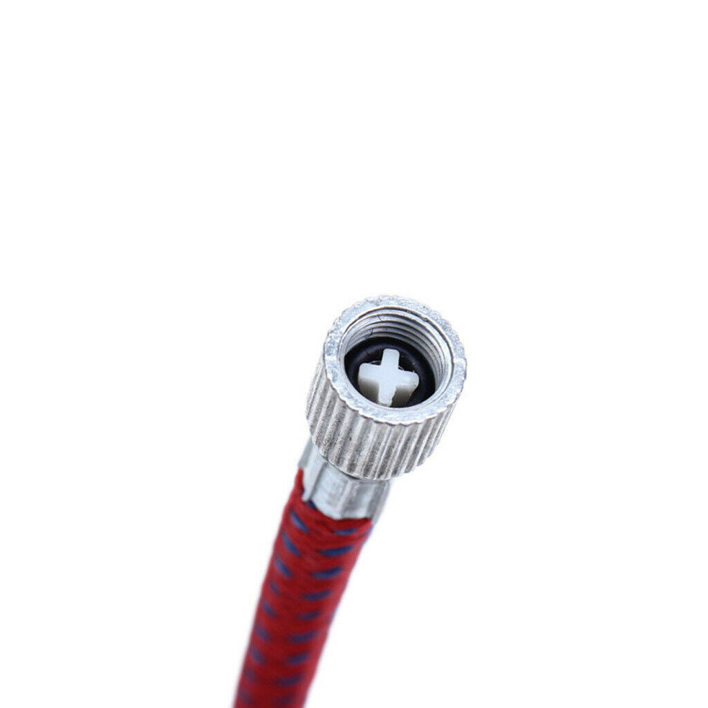 Bike Air Pump Extension Hose Replacement Inflator Connector Tube Parts
