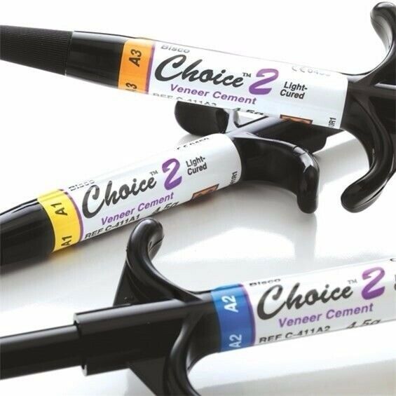 Dental Bisco Choice 2 Luting Cement, Light-Cure 1 Syringe 4.5 Gm MILKY OPAQUE