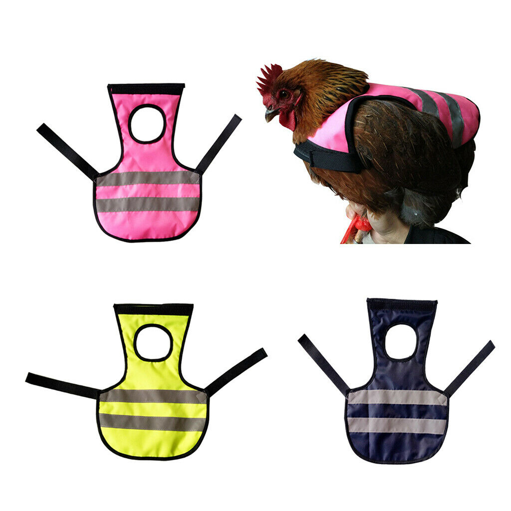 2 Pieces Breathable Pet Vest Chicken Poultry Saddle For Poultry Duck Goose