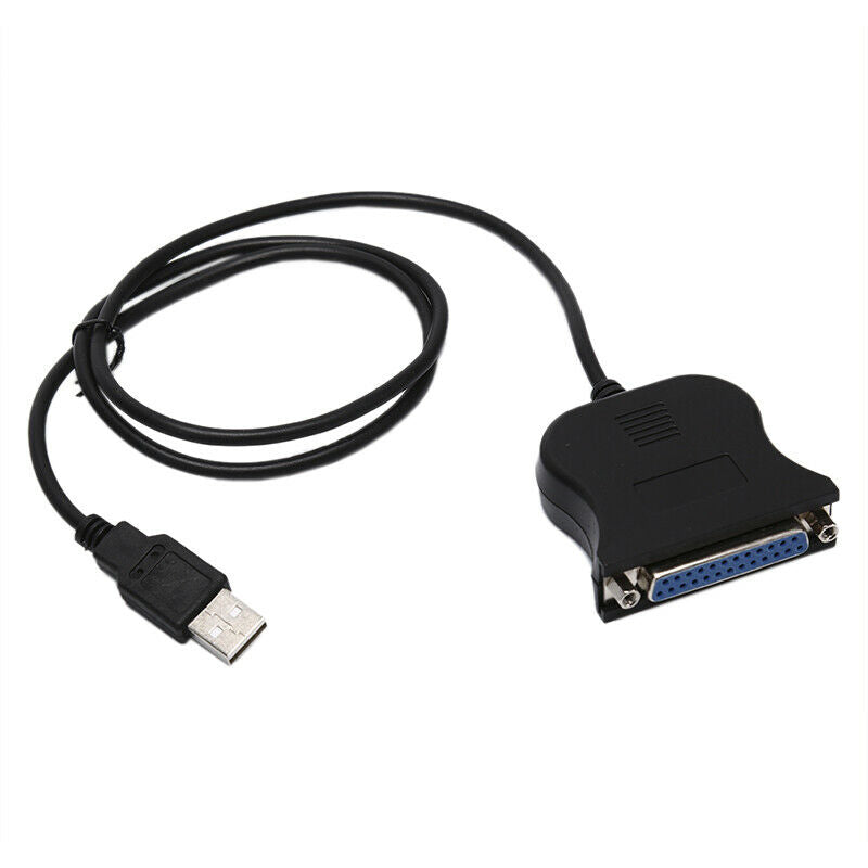 IEEE 1284 25-Pin Parallel Port To USB 2.0 Printer Cable USB To Parallel Adap LS
