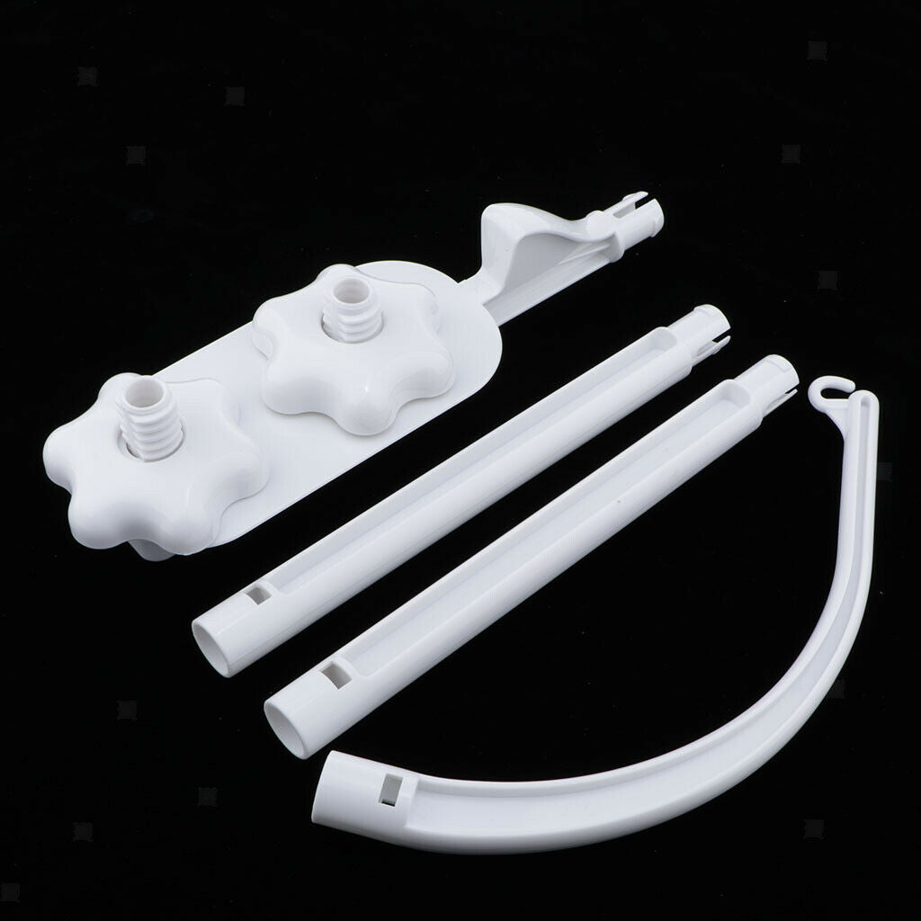 Baby Crib Mobile Musical Bed Bell Toys Hand Ring Star Rotating Bracket 96cm
