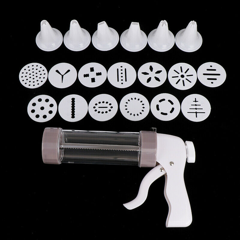 Pastry Tools Cookie Press Tip Sets Cookie Stamps Maker Cutter with 6 Nozzles