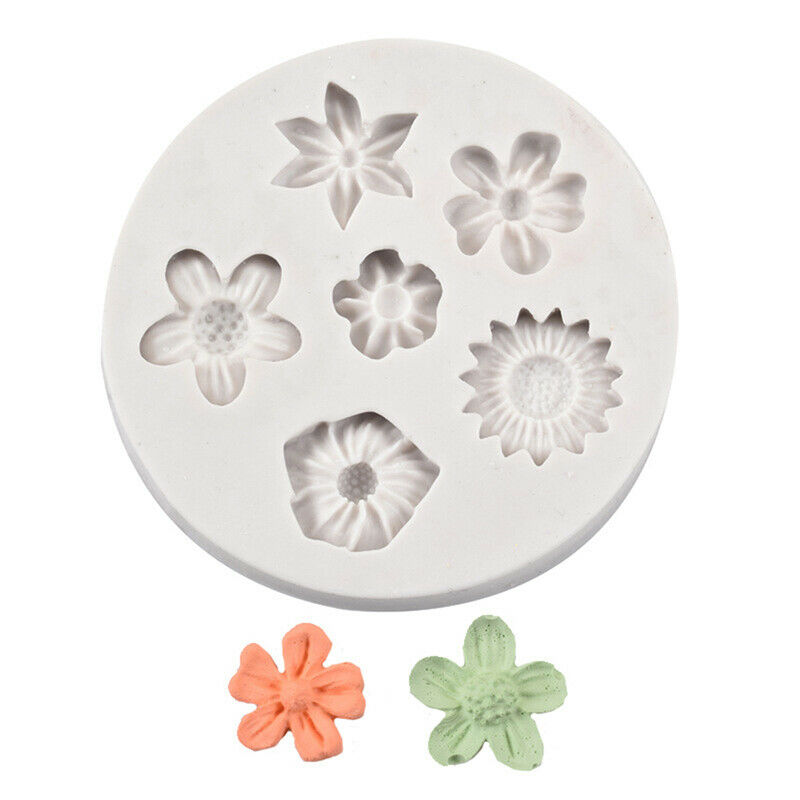 DIY Flowers Cake Shape Silicone Mold Decoration Chocolate Sugar Clay Craf.l8