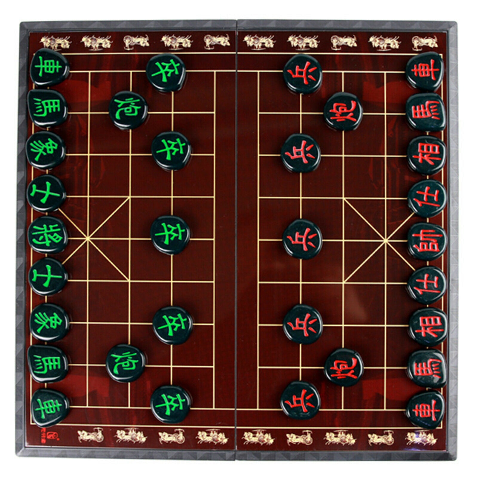 Portable Large Chinese Chess Board Magnetic Xiangqi Set for Set Party Family
