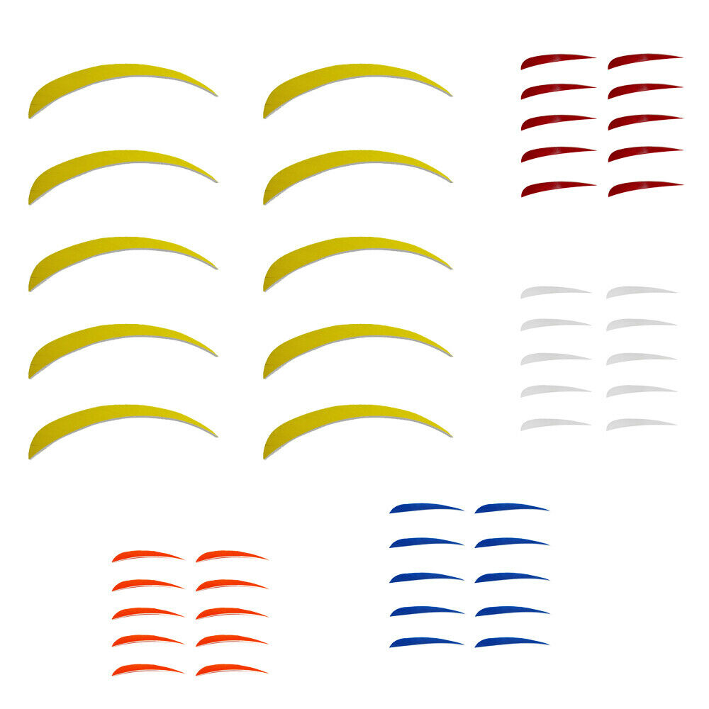 10 Pieces 5'' Drop Left Wing Feather Arrow Fletching Archery Hunting yellow