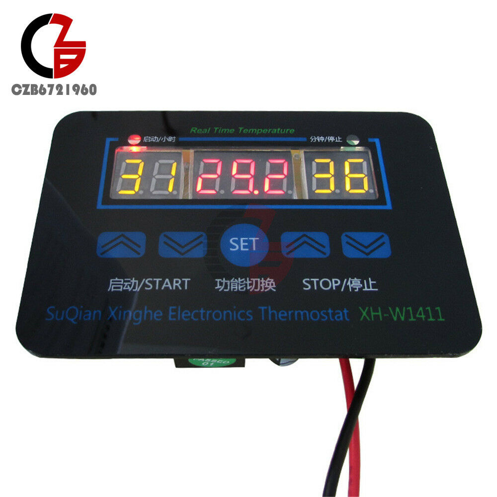 XH-W1411 AC 220V LED Display Temperature Controller Thermostat Control Switch