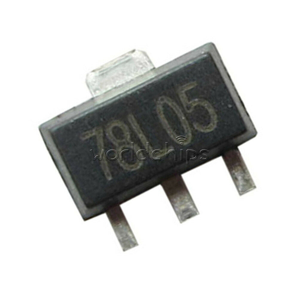 20PCS 78L05 L78L05 7805 Voltage Regulator 5V 100mA SOT-89 SMD