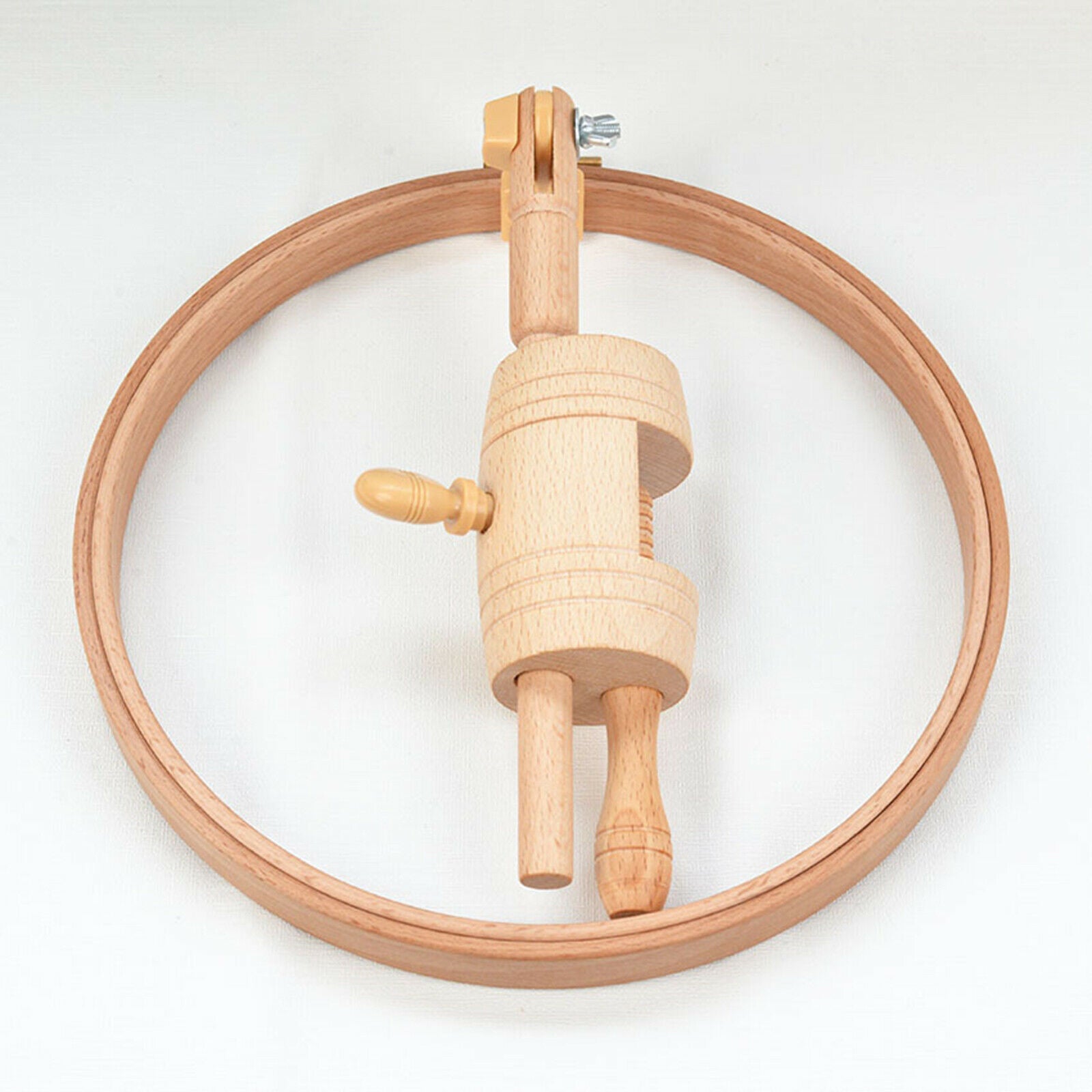 Cross Stitch Table Stand Adjustable Embroidery Hoop Holder Frame Beech Woods