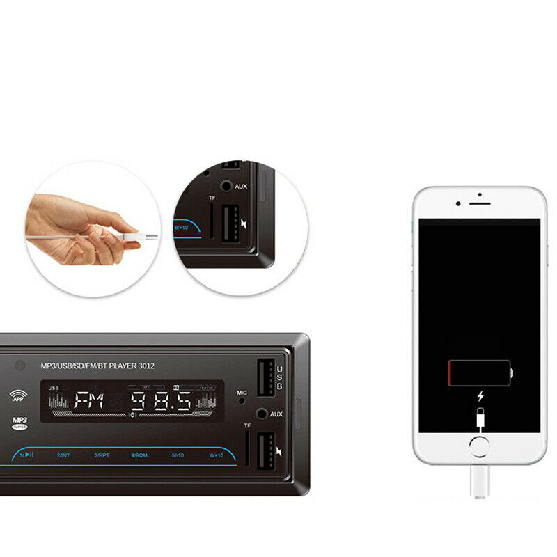 24V Trucks 4-Channel Digital Bluetooth Audio SD/FM/WMA/MP3 Radio Stereo Player