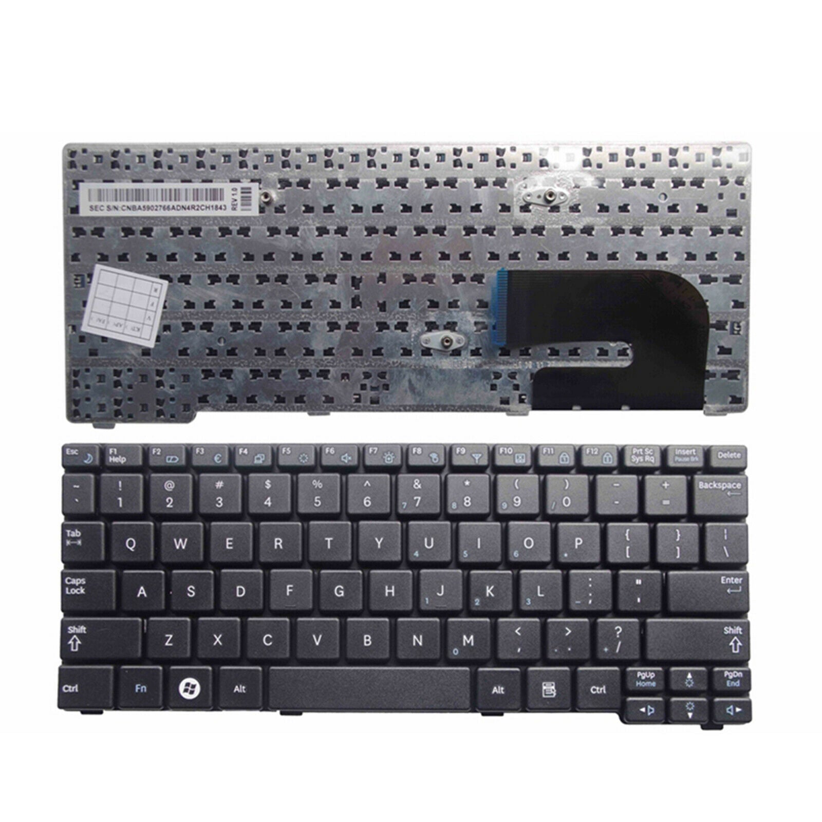 English US Laptop Keyboard Replaces for  N148  NB30 N143 Black