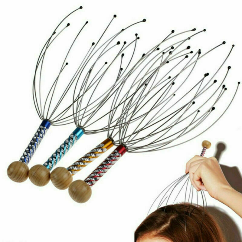 Head Neck Scalp Massager Massage Octopus Equipment Stress Release Relax Tools//