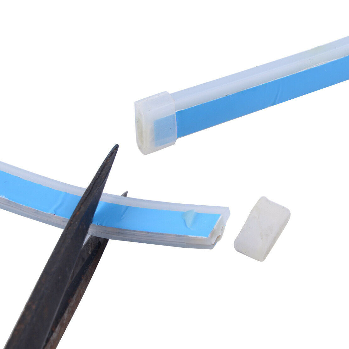 2pcs 30cm Sequential Flexible DRL Turn Signal LED Strip Light Lamp Headlight as