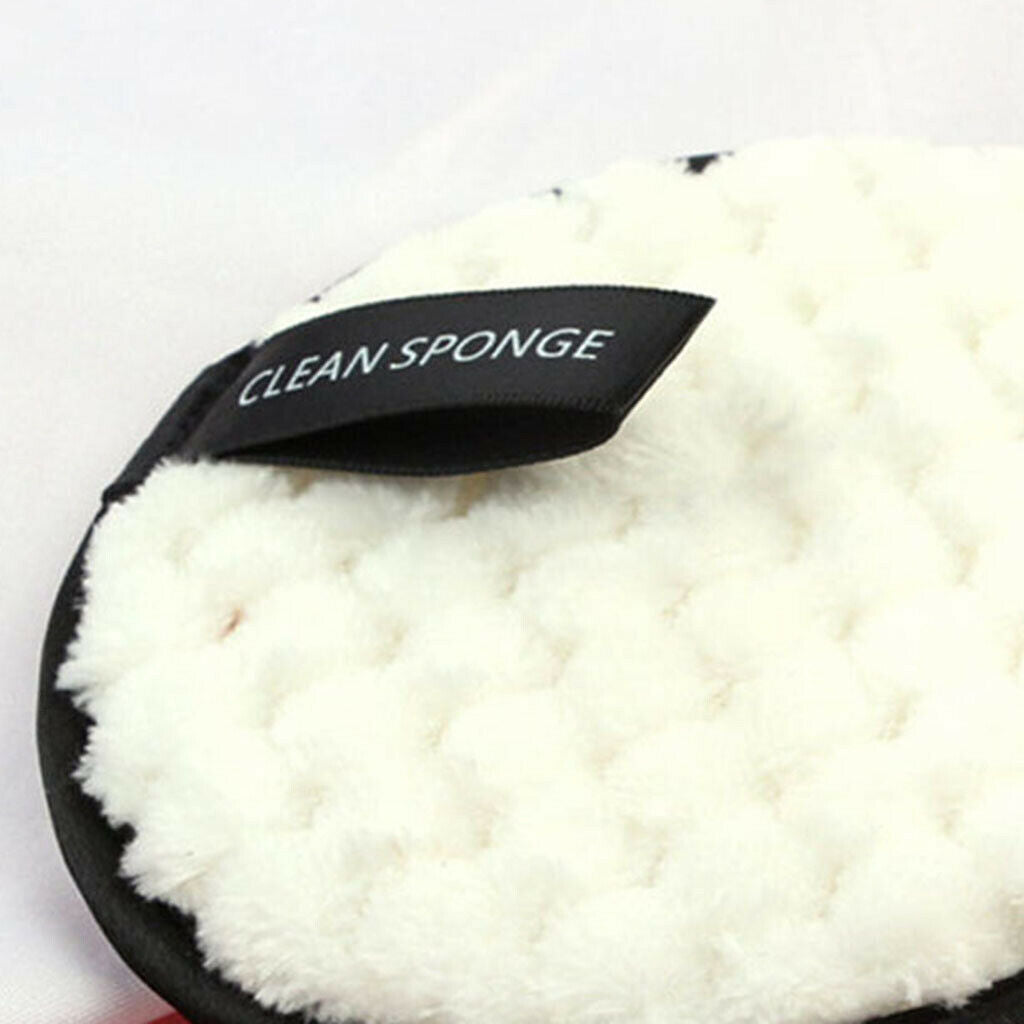 Pack 6 Cloth Rounds Eye Makeup Remover Pads Washable Facial Cleansing Cloths