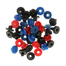 50pcs Professional Assorted Colorful Rubber Grommets Nipples Set For Tattoo