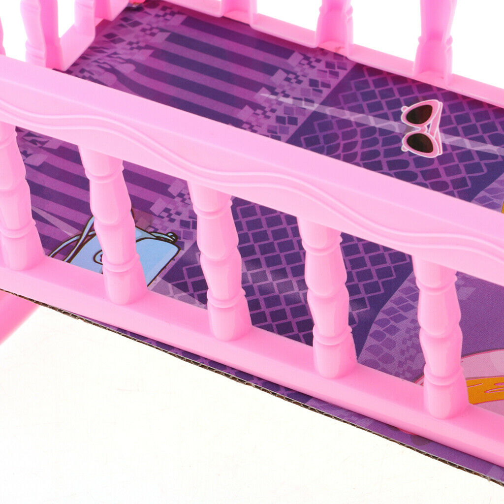 2 Pcs Cute Plastic Rocking Bed Nursery Furniture Accessories for 20