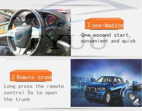 D7 Universal Car Security Alarm System Ignition Engine Start Push Button Remote