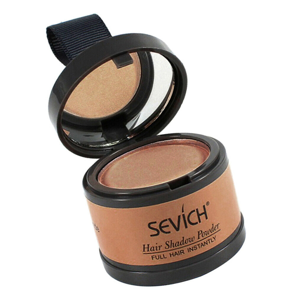 Smooth Hairline Forehead Powder with Mirror Hair Roots Cover Brown