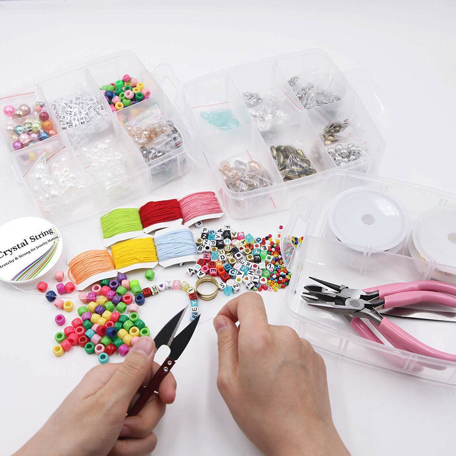 1171pcs Jewelry Making Supplies for Bracelet Findings Jewelry Making Kit