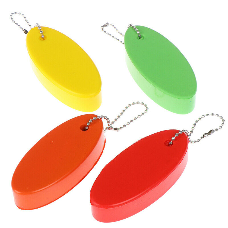 Foam Floating Buoyant Keychain For Water Sports Swimming Oval Keyring Ke_EODD