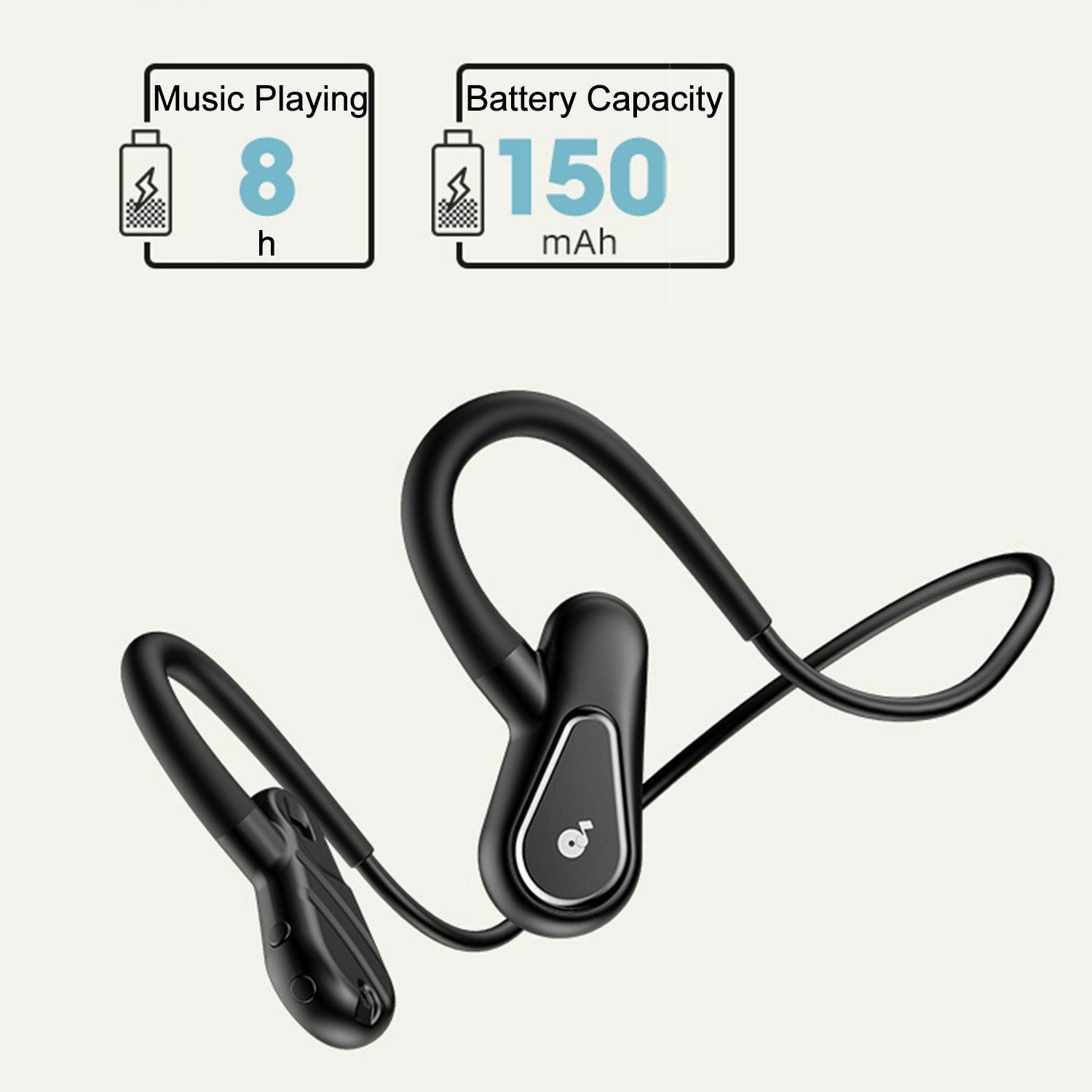 Bone Induction Bone Conduction Headset Memory Earphones Headphone Waterproof