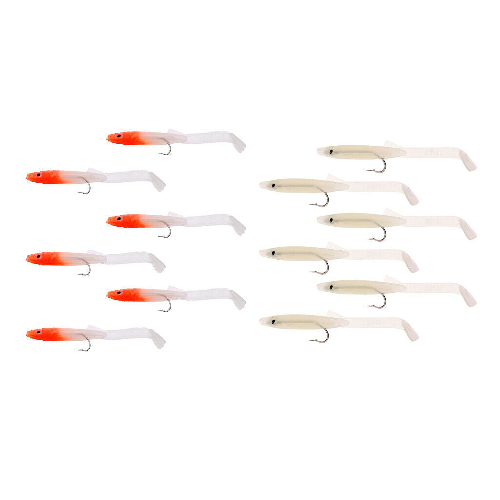 Set of 12 pieces high simulation eel fishing lures vivid soft fishing lures