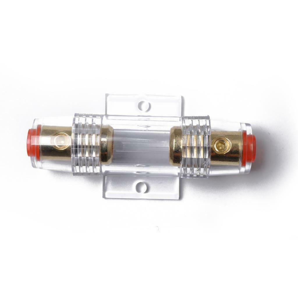 Car Audio Inline 4 or 8 Gauge AWG AGU Fuse Holder Box With 100 Amp Fuse