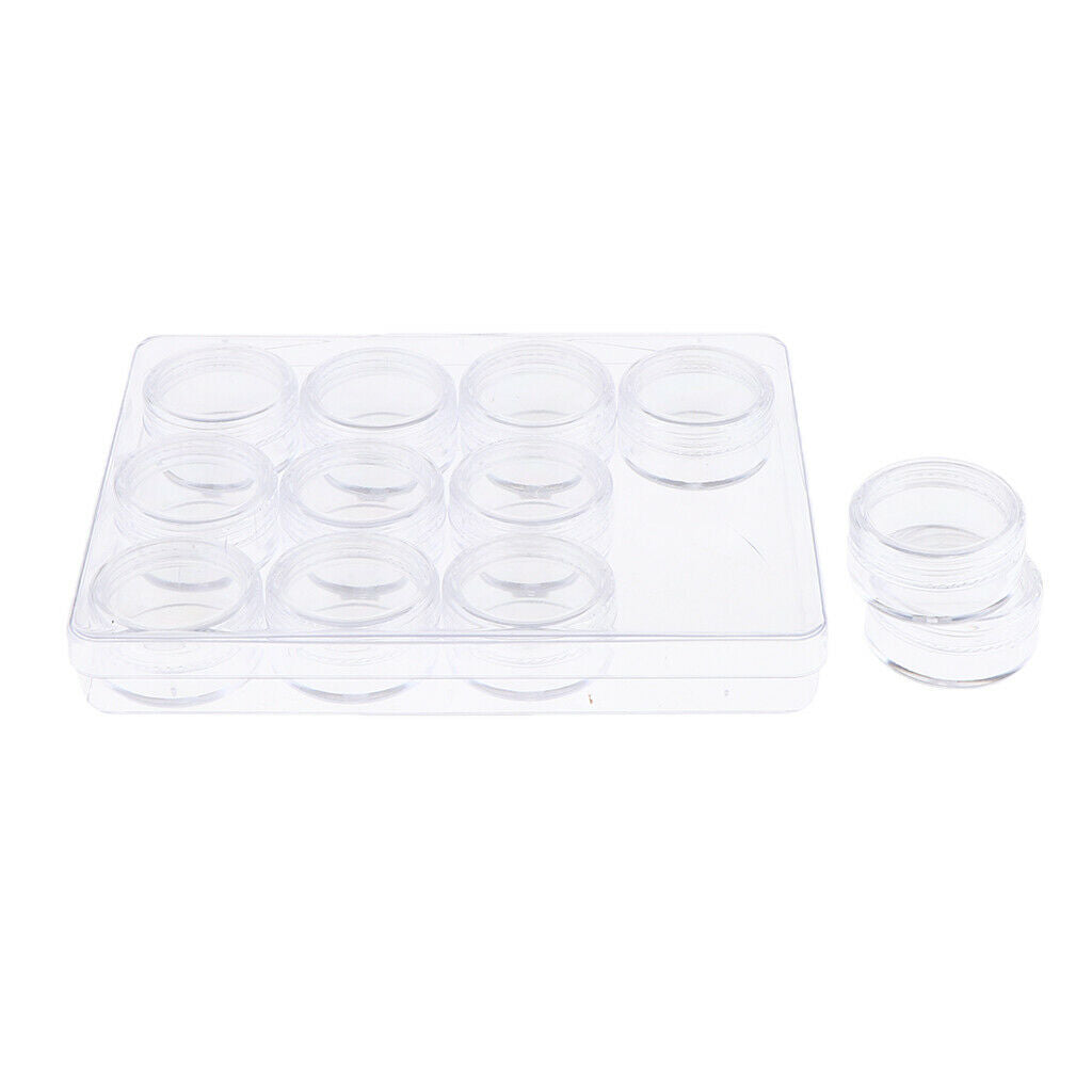 12 Compartments Clear Plastic Fishing Tackle Box Hooks Bait Storage Case