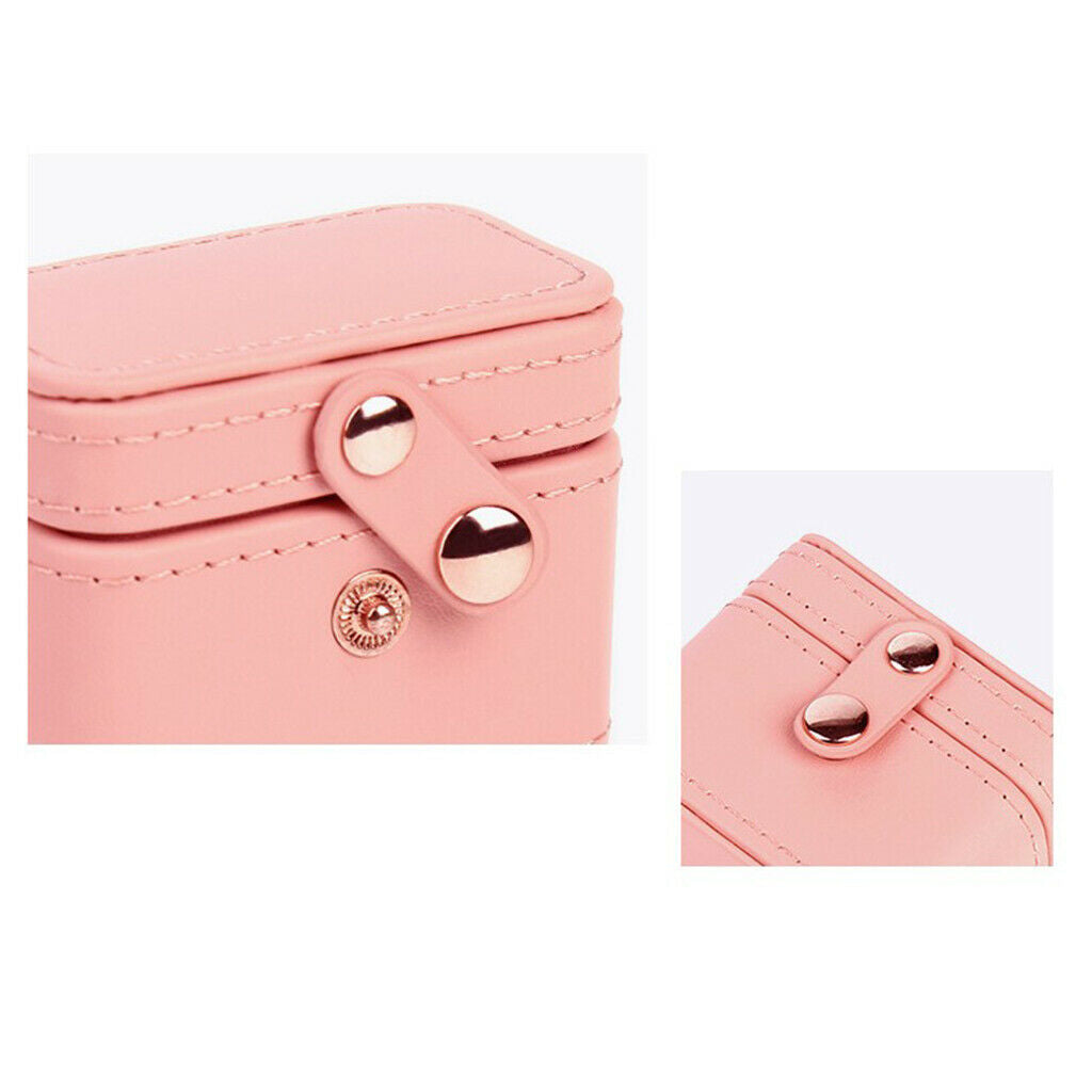 Small Fashion Jewelry Box PU Display Case Storage for Rings Studs Gift Box