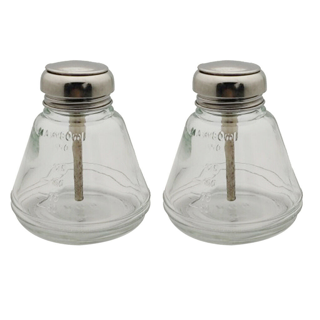 2Pcs 180ml Pump Dispenser Bottle for Makeup Remover, Facial Toner Lotion