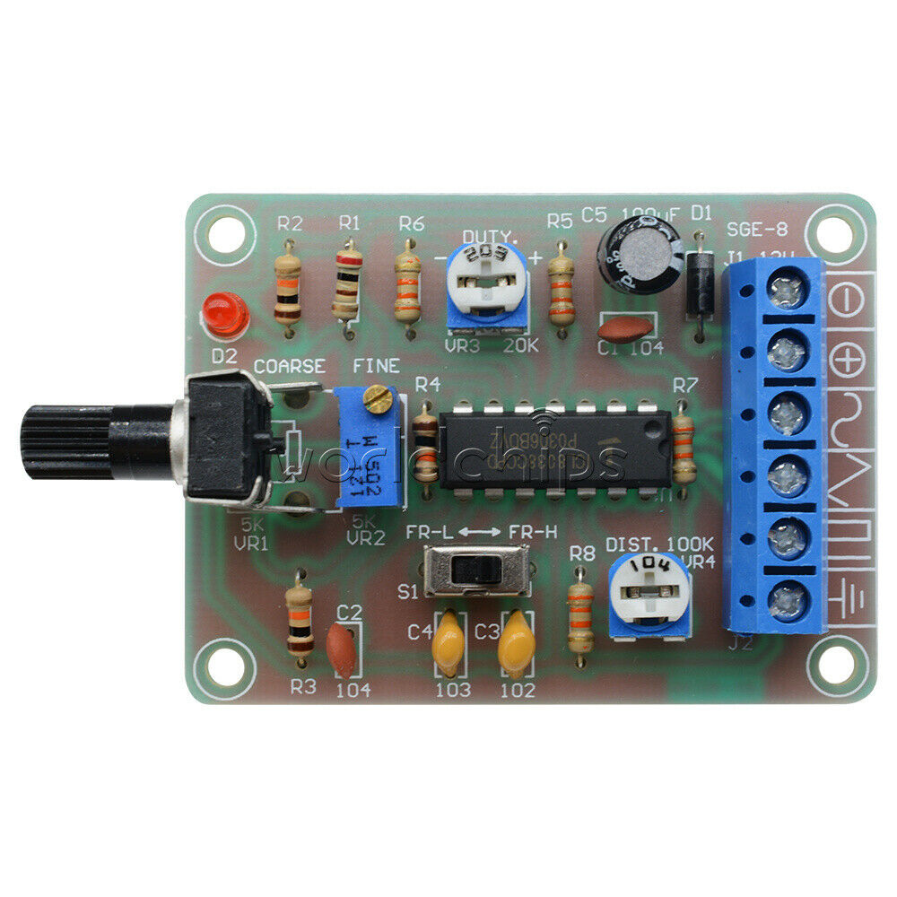 DC 12V Sine Square Triangle ICL8038 Monolithic Function Signal Generator Module
