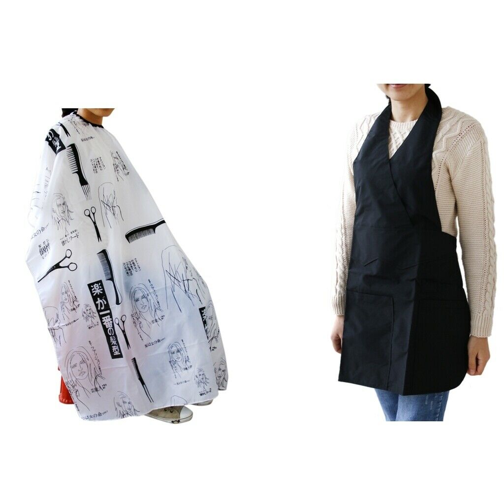 Hairdressing Gown Cape Hair Cut Salon Barber Cloth Apron Cloth Protect 2pcs