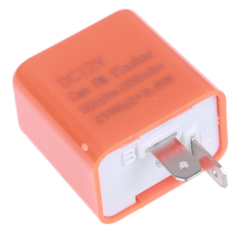 2-Pin Motorcycle Speed Adjustable LED Turn Signal Indicator Flasher Relay 1 WF