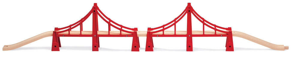 33683 BRIO Double Suspension Bridge Wooden Train Railway Bridges inc 5pcs Age 3+