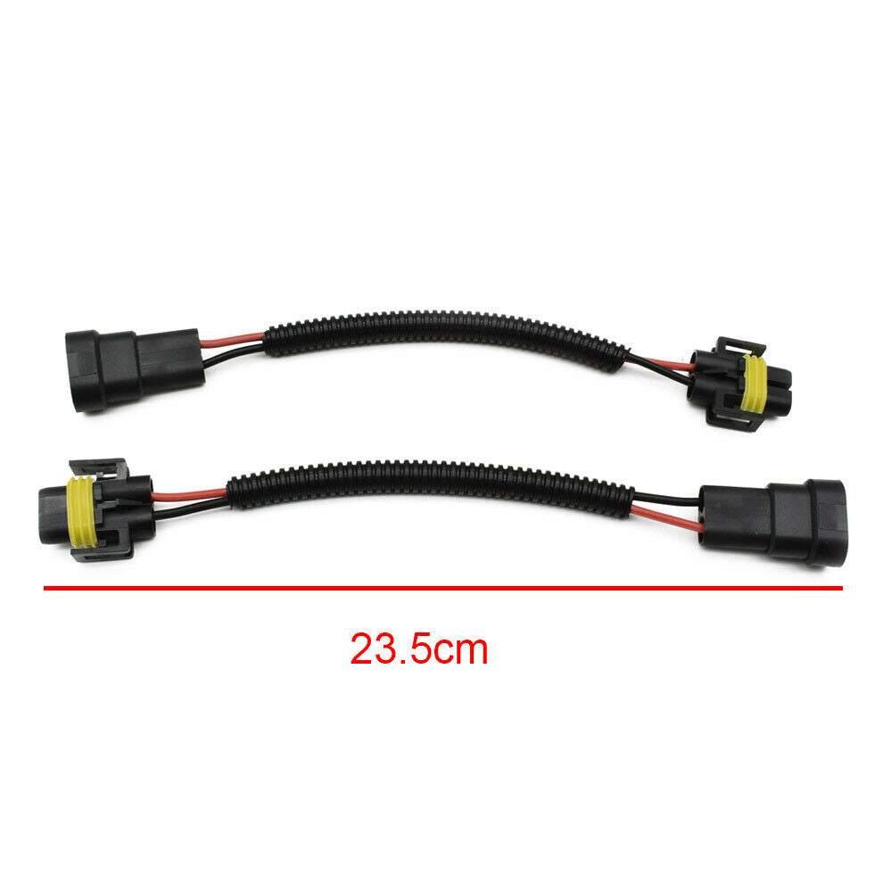 2Pcs 9006 To H11 H8 Headlight Fog Light Conversion Wiring Cable Socket Connector