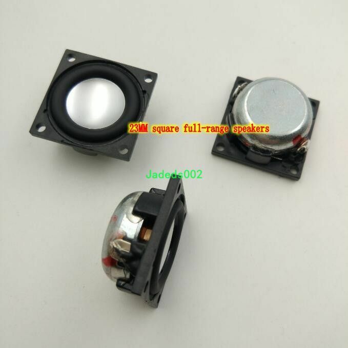 2pcs 23mm 4ohm 2W full-range Speaker Square loudspeaker HiFi Audio Parts