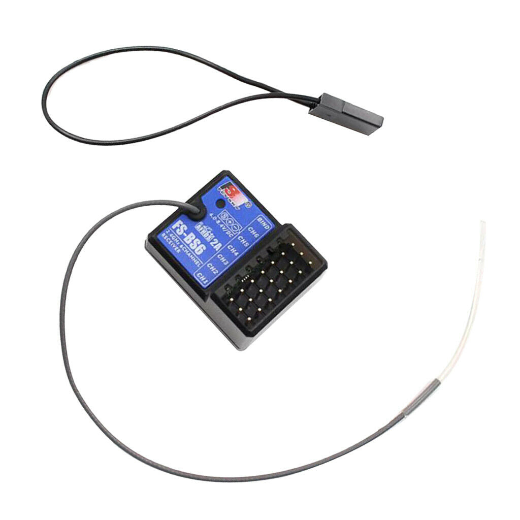 Flysky FS-BS6 2.4G 6CH RC Receiver Unit Built-in Gyro and Fail-Safe for FS-GT5