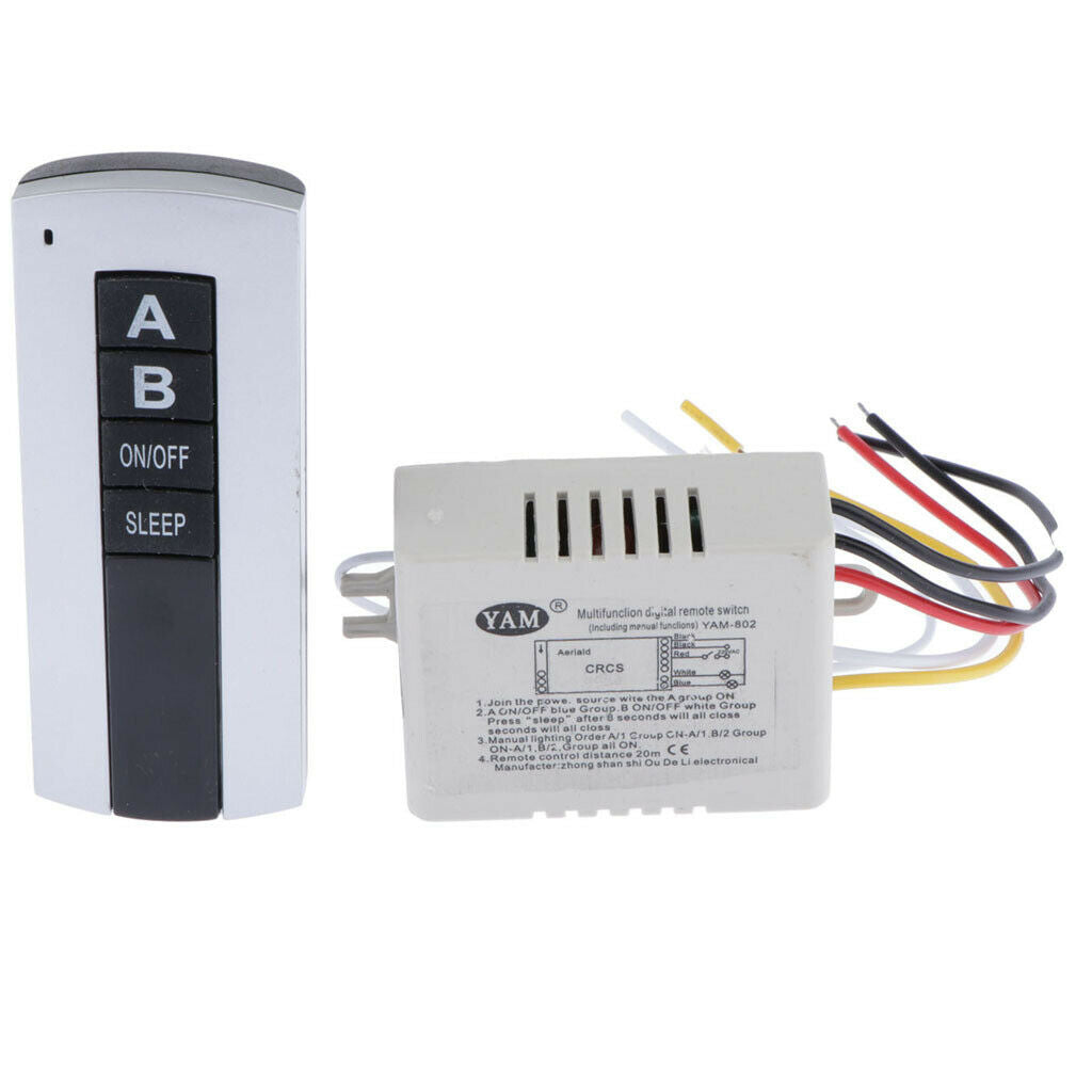 Lamp Light Digital Remote Control Switch For Home Garden Warhouse 2 Way