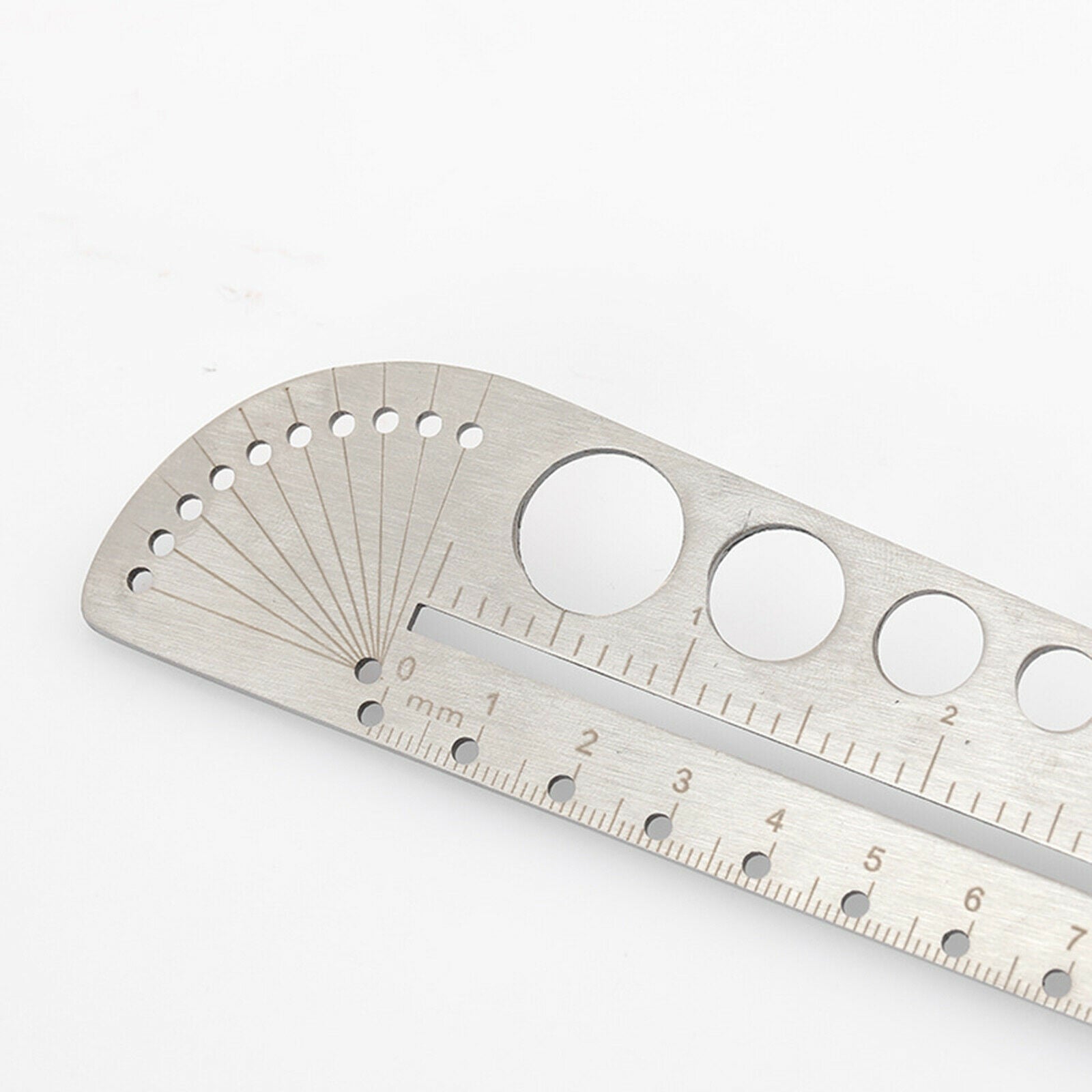 Metal Engineering Compass Protractor Finder Ruler Scale Measurement Drawing