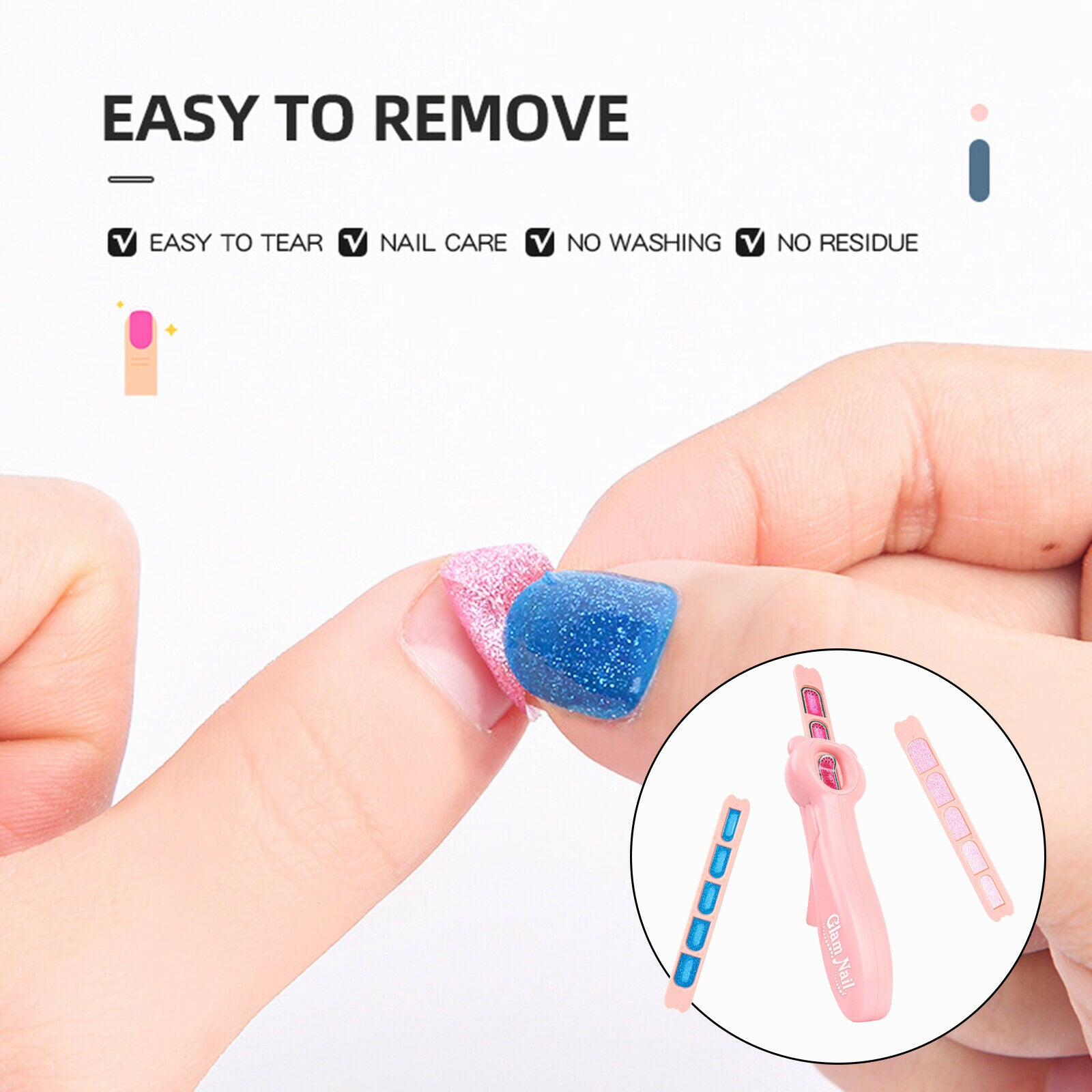 Nial Machine and Manicure Stickers Set Hand DIY Nail Paste Baby Gift Toys