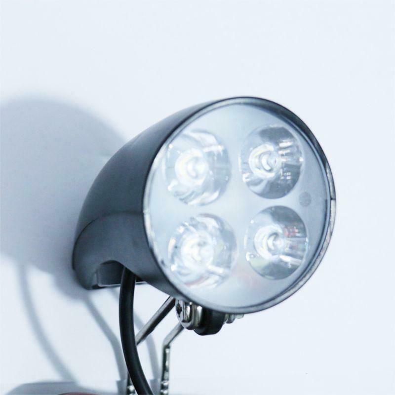 36V 48V eBike Light Scooter Lamp Electric Bicycle 4 LED Front Headlight