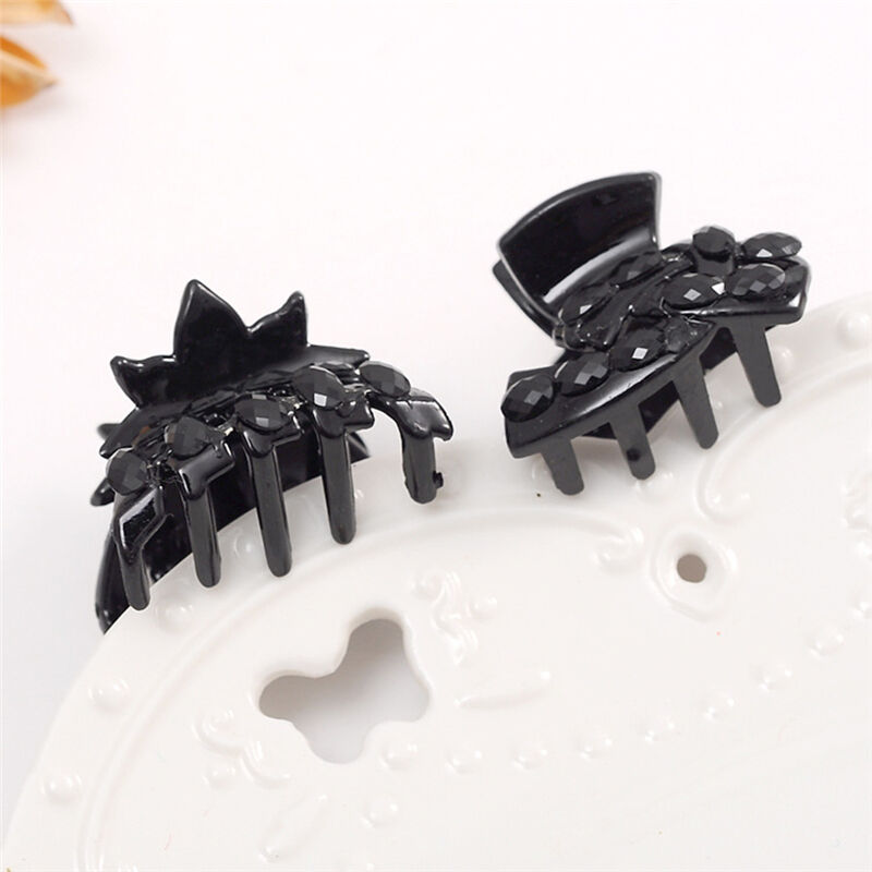 10pcs Popular Mixed Small Plastic Black Hair Clips Hairpin Claws Clamps DD