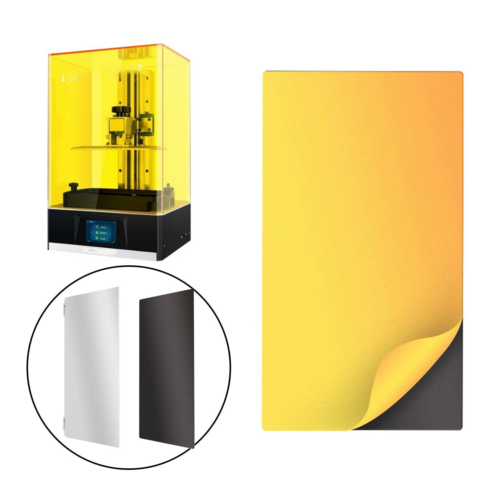 202x128mm Light-Cured Flex Plate Magnetic Sheet Kit Replacement for Photon X
