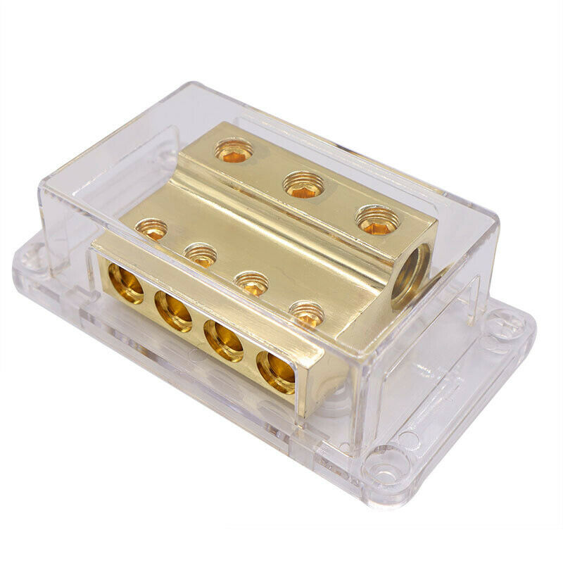 1PCS Car Audio Amplifier Pure Copper 1 Point 4/1 Output 4 Box Wiring Terminal