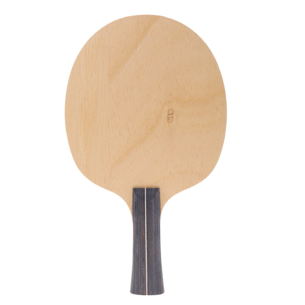 Compact 5 Layers Wood Table Tennis Racket  Pong Long Handle Bat Paddle