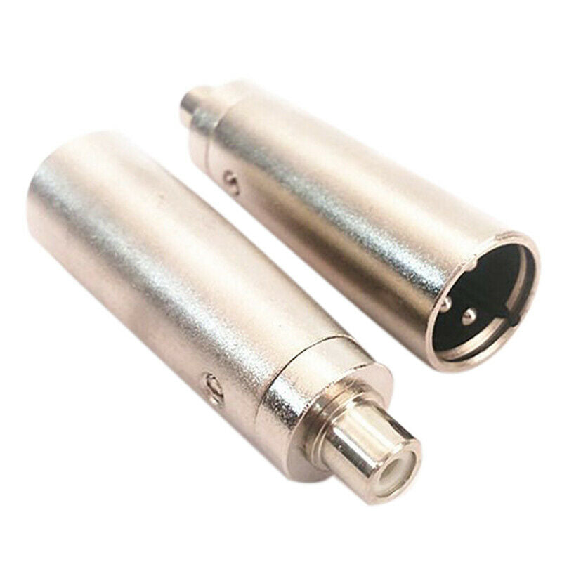 3 Pin XLR Plug Male to RCA Female Audio Adapter Connector Microphone Ampl.l8