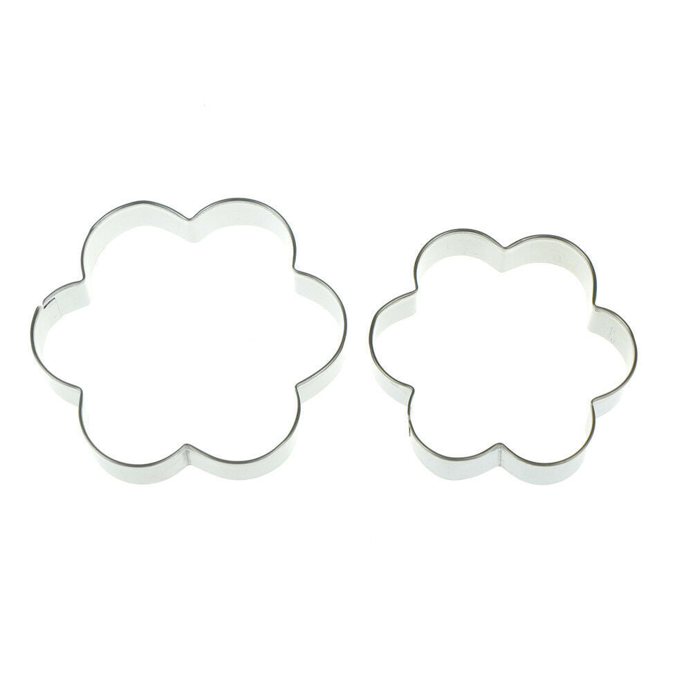 5X flower shape stainless steel cookie cutter cake baking mould biscuit mould Tt