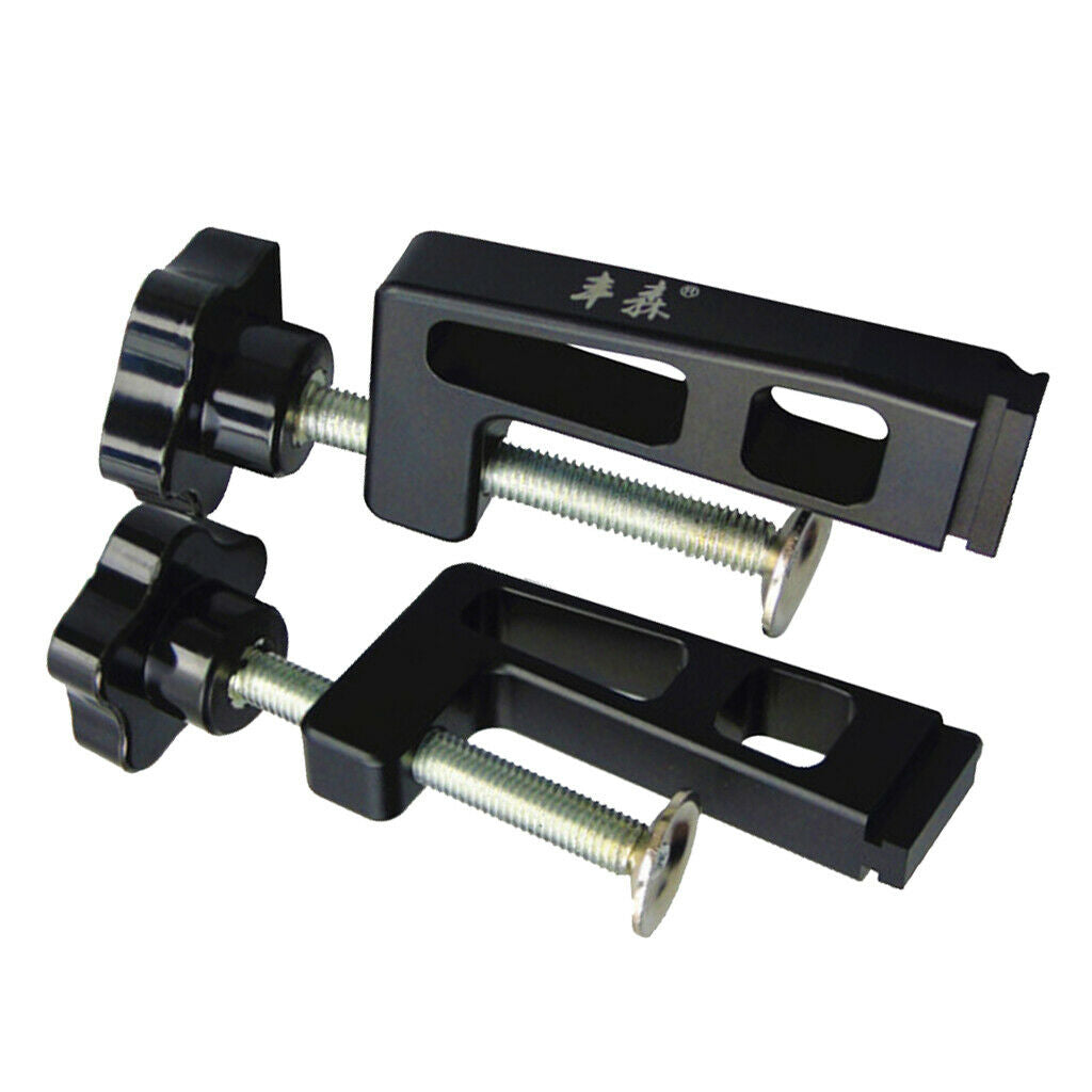 2PCS HEAVY DUTY T SLOT CLAMP 6'' WOODWORKING GRIP VISE - BLECK